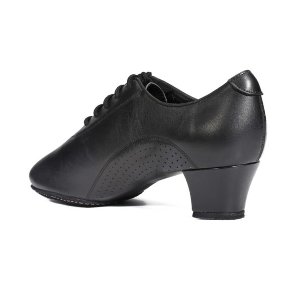 ladies dance training teaching and practice shoes black leather A1002-110 (M01b)